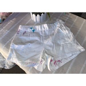 Lottie Moss White Short Shorts 23